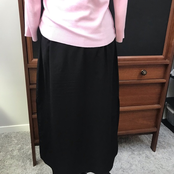 BCBG Black Snap Front Skirt - Picture 4 of 7